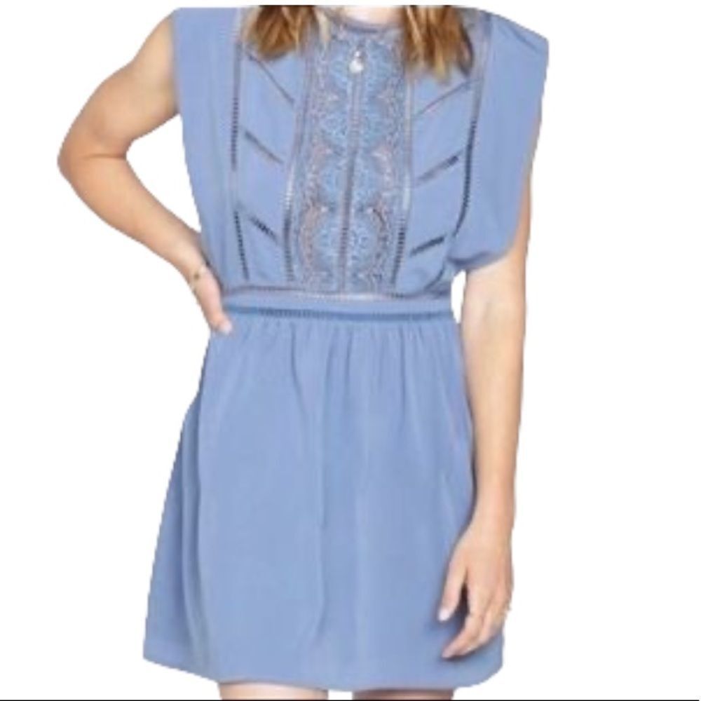 AMUSE SOCIETY After Hours lace front summer mini dress